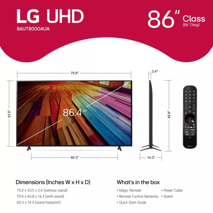 LG 75UT8000AUA