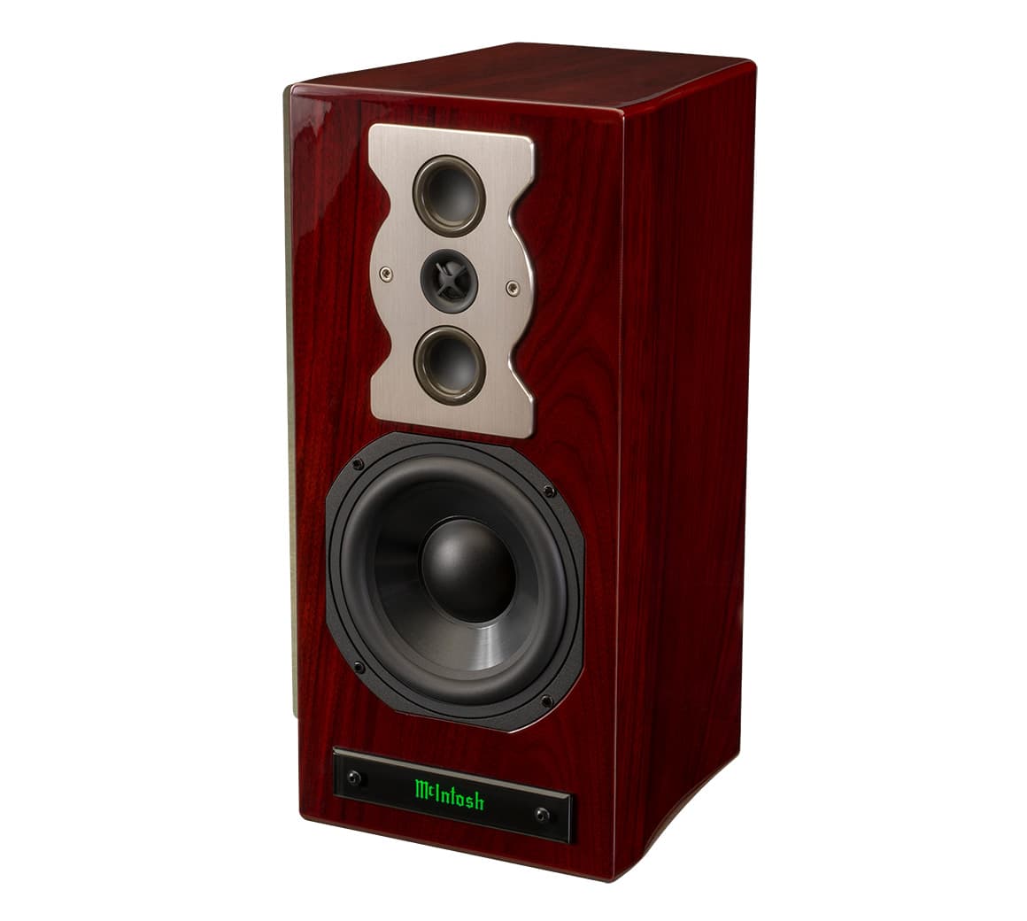 McIntosh XR50 3 WAY BOOKSHELF SPEAKER-RED-WALNUT