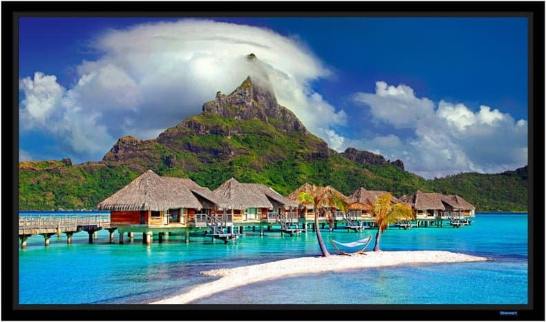 Stewart Filmscreen WallScreen Deluxe Phantom HALR 110